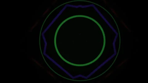 Abstract Digital Sound Wave Visualization Loop. Stockbeeldmateriaal 334450716