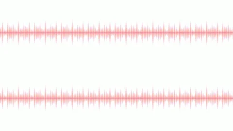 Abstract digital sound wave visualization showing audio frequency energy flow Stock Footage 335529869