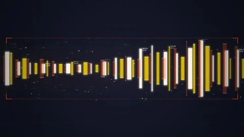 Abstract Digital Sound Waveform Visualization: Futuristic Audio Spectrum Mo.. Stock-Footage 348792213