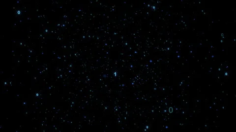 Abstract digital space binary code video animated background Stock Footage 341463335