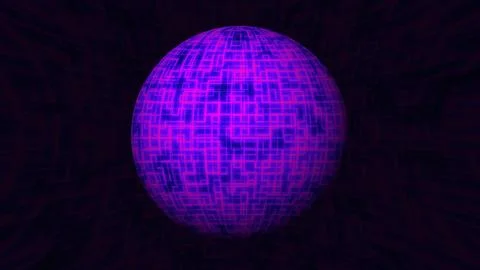 Abstract digital sphere Illustrazione stock