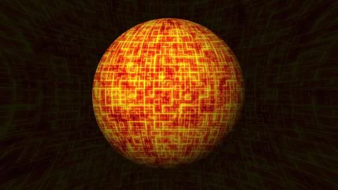 Abstract digital sphere Illustrazione stock