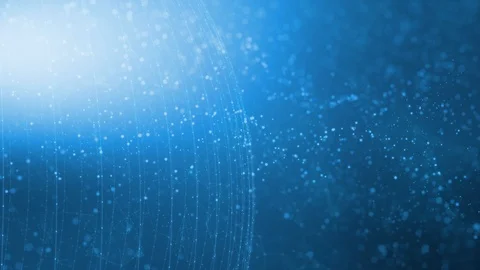 Abstract digital sphere on shiny blue background Vídeos de archivo 119794899