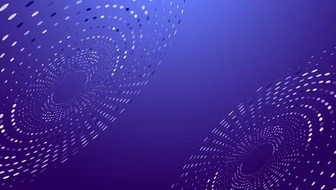 Abstract Digital Spiral Data Visualization Technology Background Stock Illustration