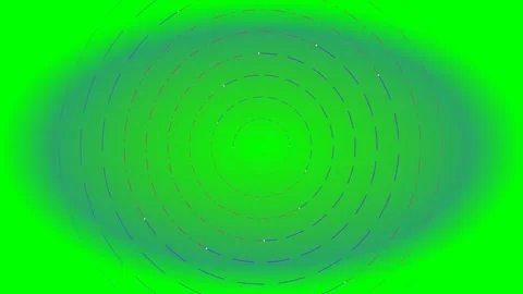 Abstract digital spiral pattern on a vibrant green gradient background Stock Footage 340267440
