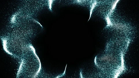 Abstract digital splash in a cyberspace. Stock Footage 94862188