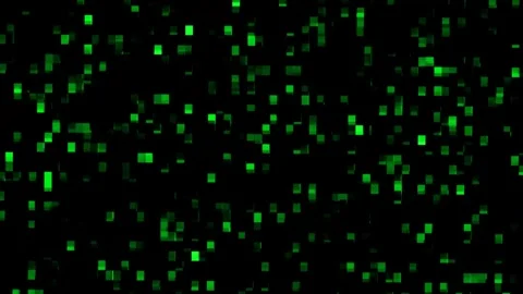 Abstract digital square pixel art technology motion background. Stock Footage 301873534