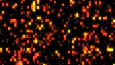 Abstract digital square pixel art technology motion background. Stock Footage 301873617