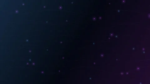 Abstract digital stardust with flowing thin lines on dark cosmic background.. Stock-Footage 348169429