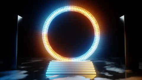 Abstract digital stargate Stock-Footage 125532839