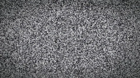 Abstract digital static noise background with flickering black and white 库存影片 345752626