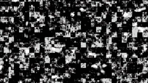Abstract digital static noise pattern transitioning with glitch effects and.. Stock Footage 340911789