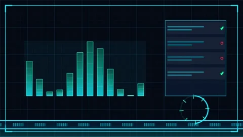 Abstract digital stock chart: Analyzing financial data trends and economic .. Stock Footage 344639914