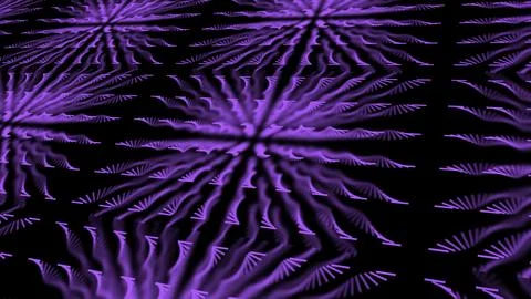 Abstract digital surface divided into squares with purple spirals. Animation 스톡 일러스트