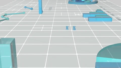 Abstract digital table with financial charts and graphs. Stock Footage 158474068
