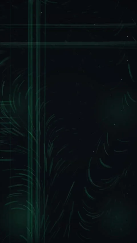 Abstract Digital Tech Background with Glowing Green Data Flow and Futuristi.. Stock Footage 345494624