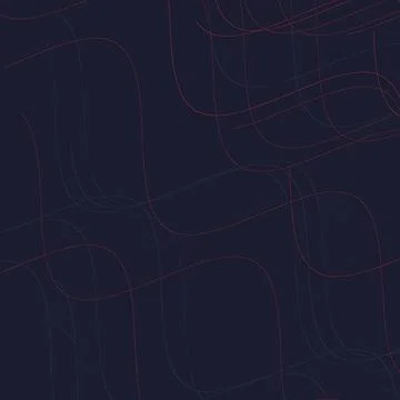 Abstract Digital Tech Background with Glowing Red and Blue Curved Grid Lines on 스톡 일러스트