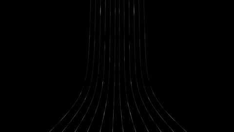Abstract digital tech lines loop motion on black background Stock Footage 340590111