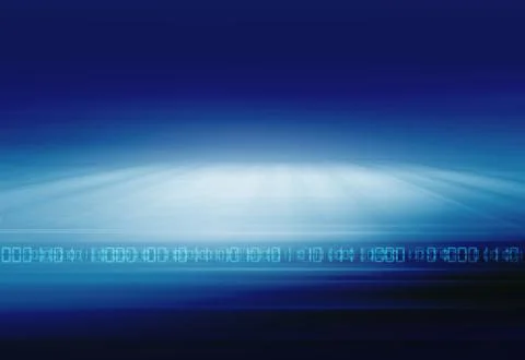Abstract digital technology background with binary codes at front line concept 스톡 일러스트