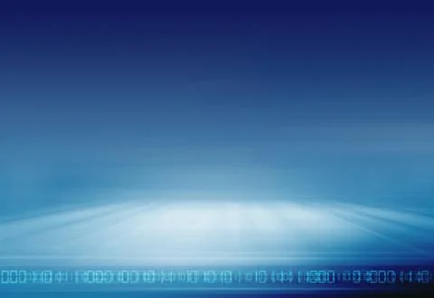 Abstract digital technology background with binary codes at front line concept 库存插图