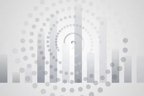 Abstract digital technology background with circles and lines Stock Illustration