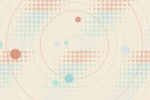 Abstract digital technology background with circles and dots Stock Photos