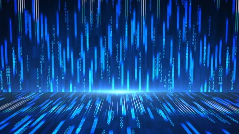 Abstract digital technology Background with data, counting and numbers in Stock Footage 113051481