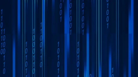 Abstract digital technology Background with data, counting and numbers in Stock Footage 116763540