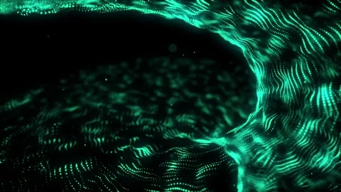 Abstract digital. Technology background with DNA. Futuristic music sound wave. Video stock 291965381