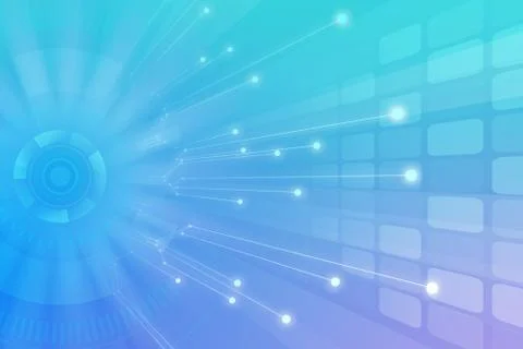 Abstract Digital Technology Background with electronic elements Stock Illustration