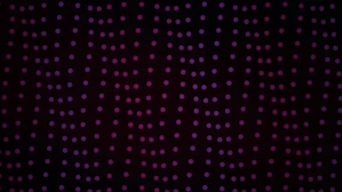 Abstract digital technology background with flickering purple and red LED dot Stock Footage 346327058