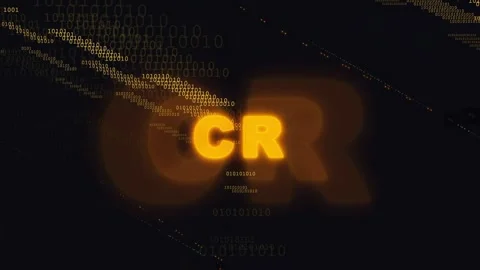 Abstract Digital Technology Background with Glowing Golden Binary Code and Stock Footage 336776929