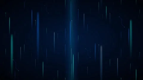 Abstract digital technology background, with glowing data, streams and netw.. Stock Footage 337558138