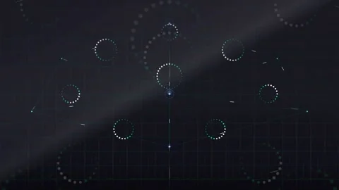 Abstract Digital Technology Background with Glowing Data Points and Moving Stock Footage 339316075