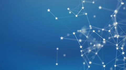 Abstract digital technology background with network connection Stock Illustration