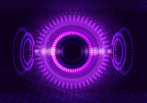 Abstract digital technology background or futuristic interface. Stock Illustration