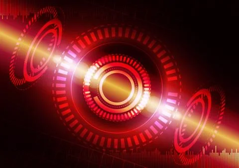 Abstract digital technology background or futuristic interface. Stock Illustration