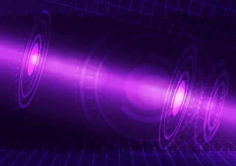 Abstract digital technology background or futuristic interface. Stock Illustration