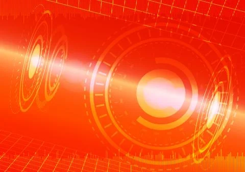 Abstract digital technology background or futuristic interface. Stock Illustration