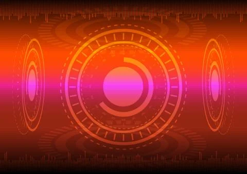 Abstract digital technology background or futuristic interface. Stock Illustration