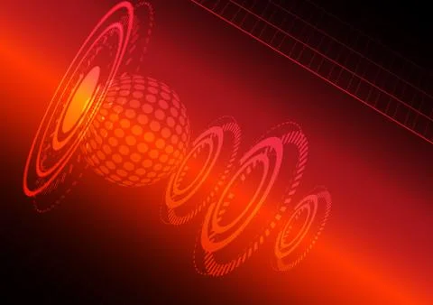 Abstract digital technology background or futuristic interface. Illustrazione stock