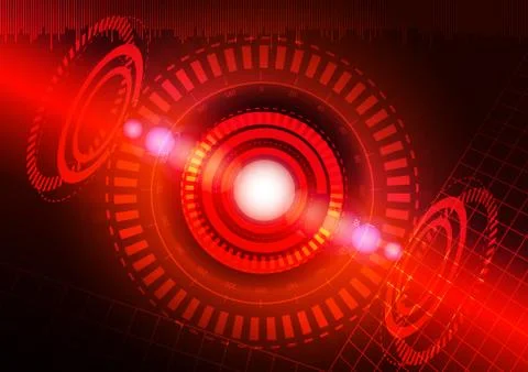 Abstract digital technology background or futuristic interface. Stock Illustration