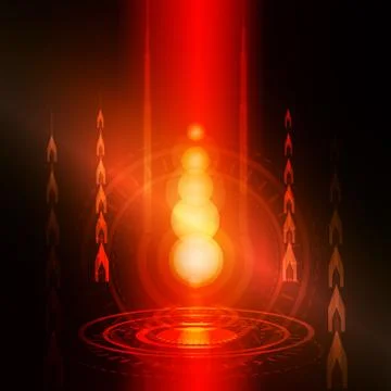 Abstract digital technology background or futuristic interface. Stock Illustration