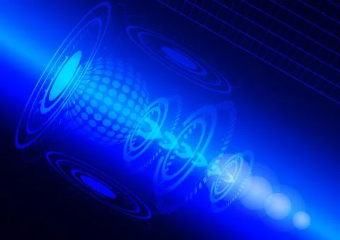 Abstract digital technology background or futuristic interface. Stock Illustration