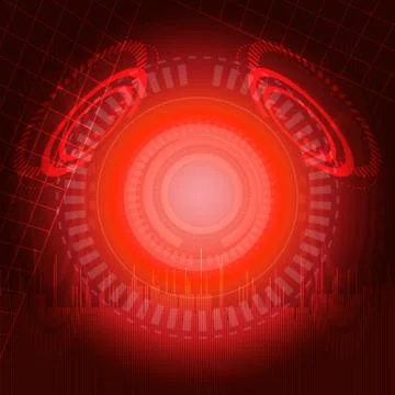 Abstract digital technology background or futuristic interface. Illustrazione stock