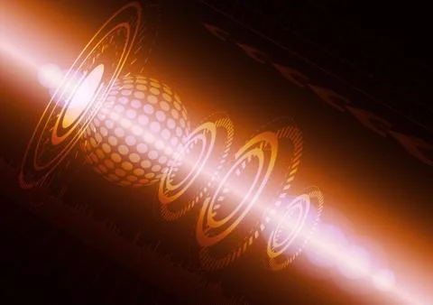 Abstract digital technology background or futuristic interface. Stock Illustration