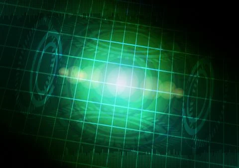 Abstract digital technology background or futuristic interface. Stock Illustration