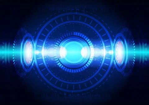 Abstract digital technology background or futuristic interface. Illustrazione stock