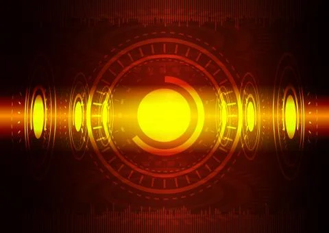 Abstract digital technology background or futuristic interface. Stock Illustration