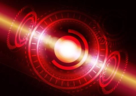 Abstract digital technology background or futuristic interface. Stock Illustration